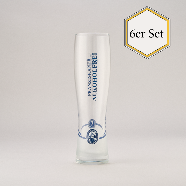 Franziskaner Alkoholfrei Weißbierglas - 0,5 - 6er Set