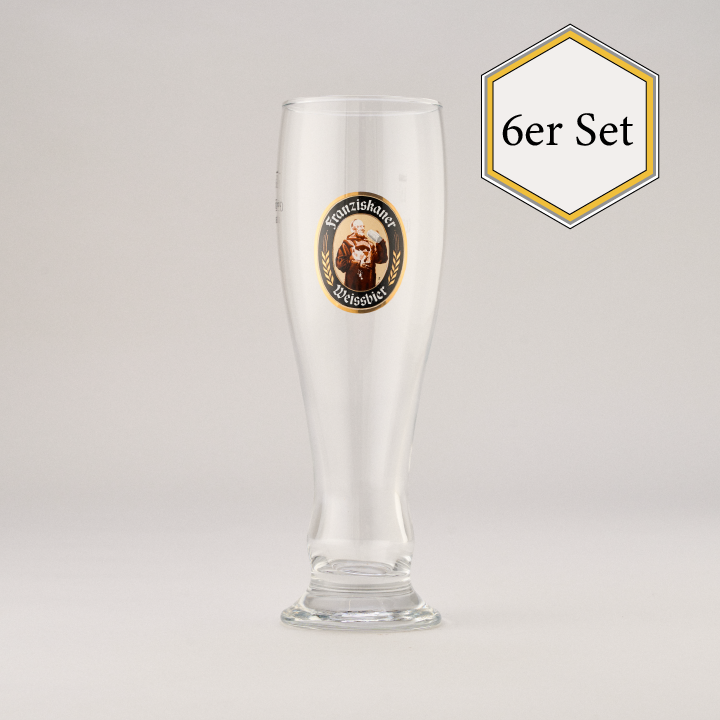Franziskaner Weissbierglas 2er-Set - Original 0,5L Weizenbierglas Aus Bayern